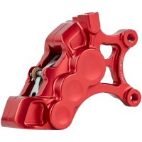 Bromsok 6-kolvs Anodiserad/röd ARLEN NESS