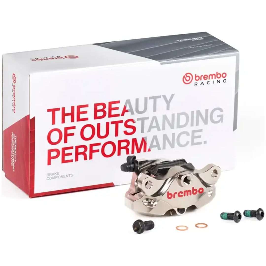 Bromsok GP2-SS 2-Kolvs Bak Aluminium Polerad BREMBO