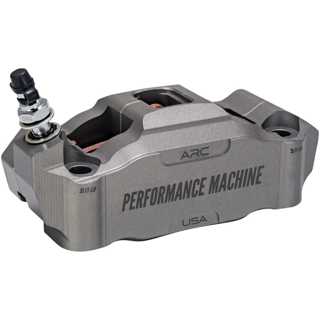 Bromsok Race Series Radial 4-Kolvs Grå Gunmetal PERFORMANCE MACHINE (PM)