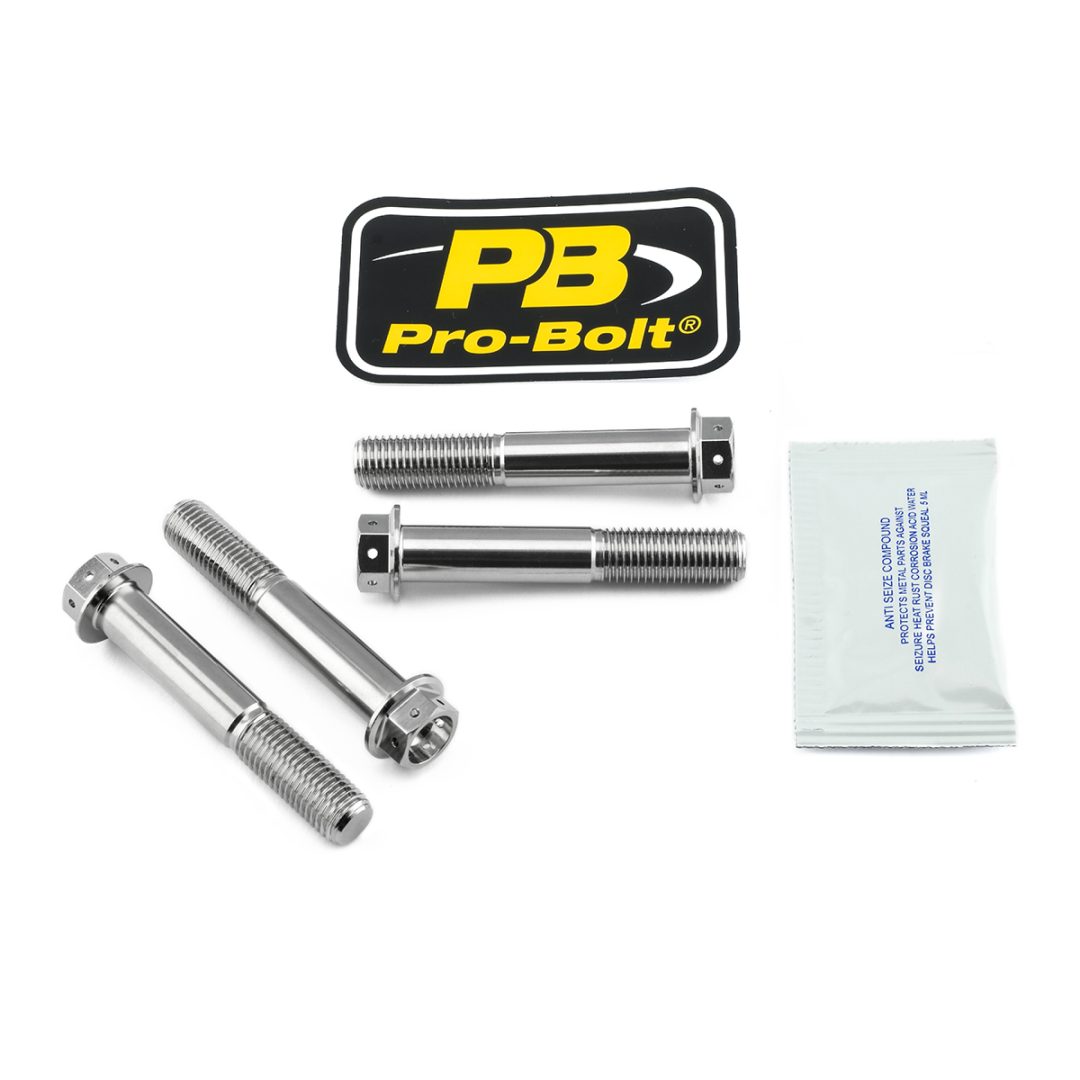 Bromsoksfästningskit Billet Rostfritt Stål Silver PRO BOLT