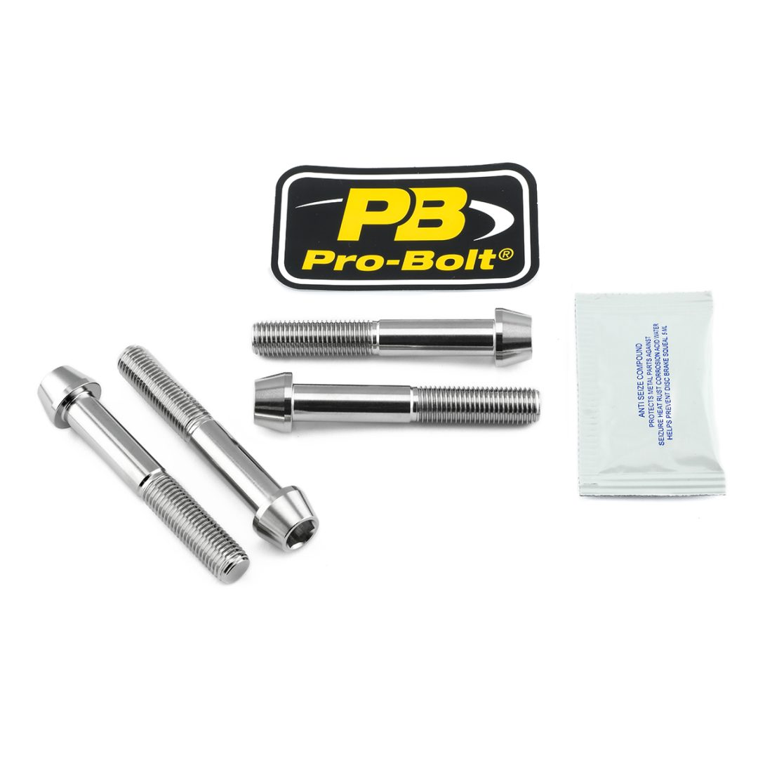 Bromsoksfästningssats Billet Rostfritt Stål Silver PRO BOLT