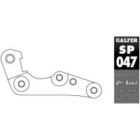 Bromsoksförflyttningsfäste Oversize Svart GALFER