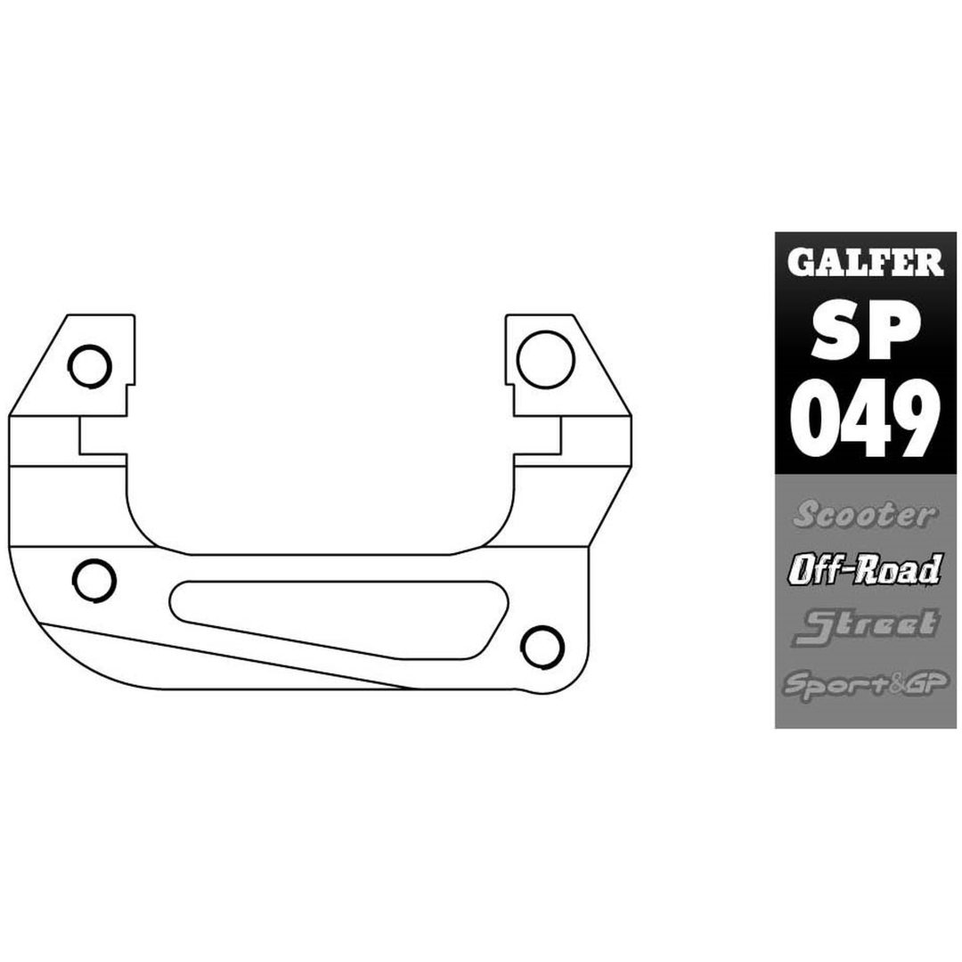 Bromsoksförflyttningsfäste Oversize Svart GALFER