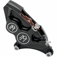 Bromsokssats Fyra-kolvs Differentialborrad Aluminium/svart Matt PERFORMANCE MACHINE