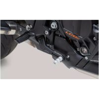 Bromspedal Justerbar Svart/silver SW-MOTECH