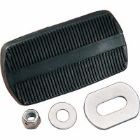 Bromspedalplatta Svart/krom DRAG SPECIALTIES
