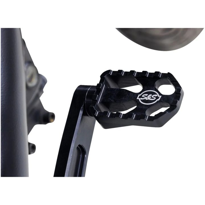 Bromspedalset Svart Pulverbelagd S&S CYCLE – bild 3