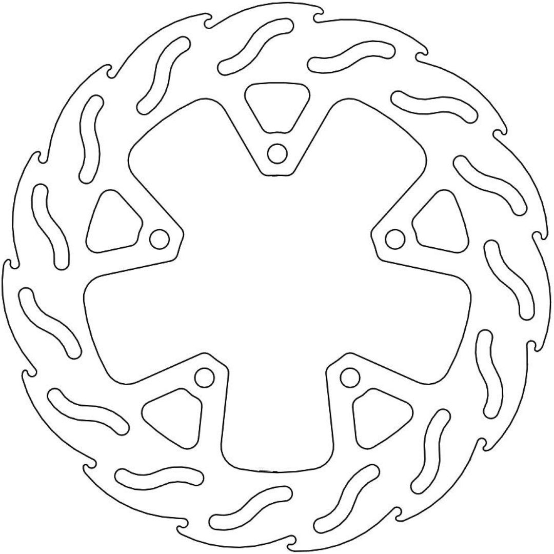 Bromsskiva BAK Flame MOTO-MASTER BRAKE ROTOR FIX FLAME