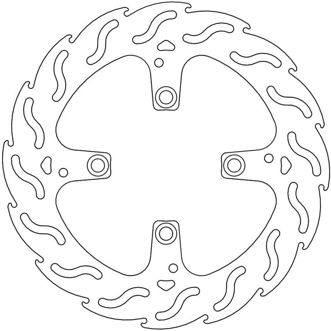Bromsskiva BAK Flame MOTO-MASTER BRAKE ROTOR FIX FLAME LEFT
