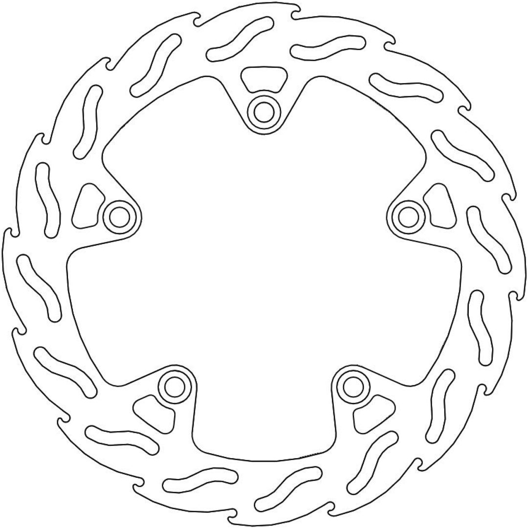 Bromsskiva BAK Flame MOTO-MASTER BRAKE ROTOR FIX FLAME LEFT