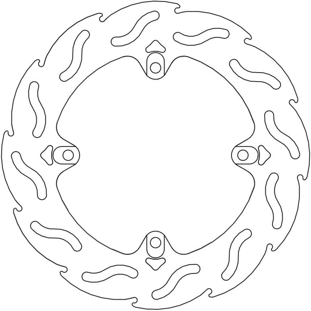 Bromsskiva BAK Flame MOTO-MASTER BRAKE ROTOR FIX FLAME LEFT