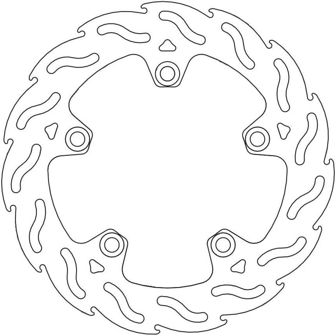 Bromsskiva BAK Flame MOTO-MASTER BRAKE ROTOR FIX FLAME RIGHT