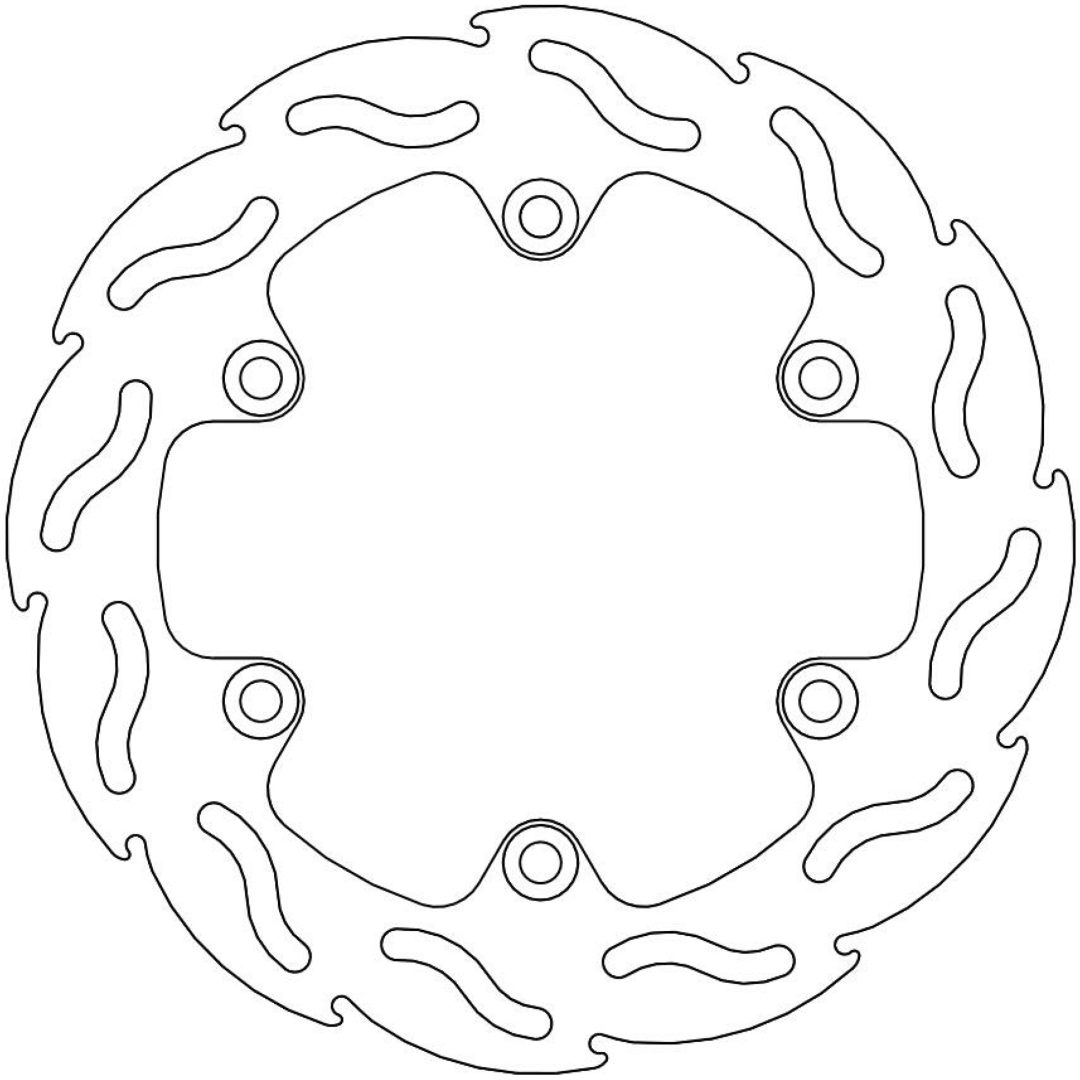 Bromsskiva BAK Flame MOTO-MASTER FLAME DISC REAR FIX