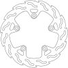 Bromsskiva BAK Flame MOTO-MASTER FLAME REAR DISC KTM – miniatyr 1