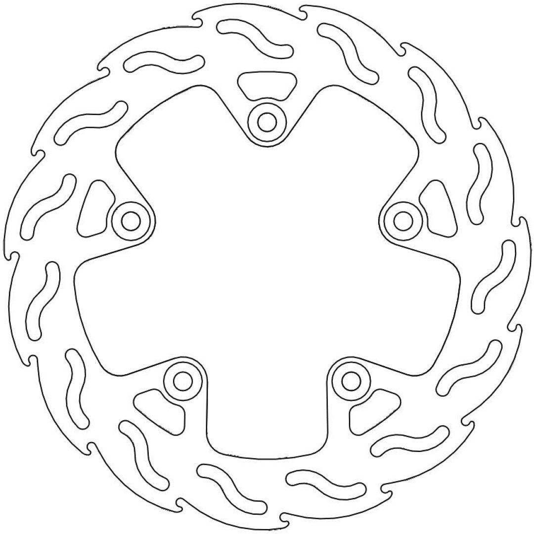 Bromsskiva BAK Flame MOTO-MASTER FLAME REAR DISC KTM