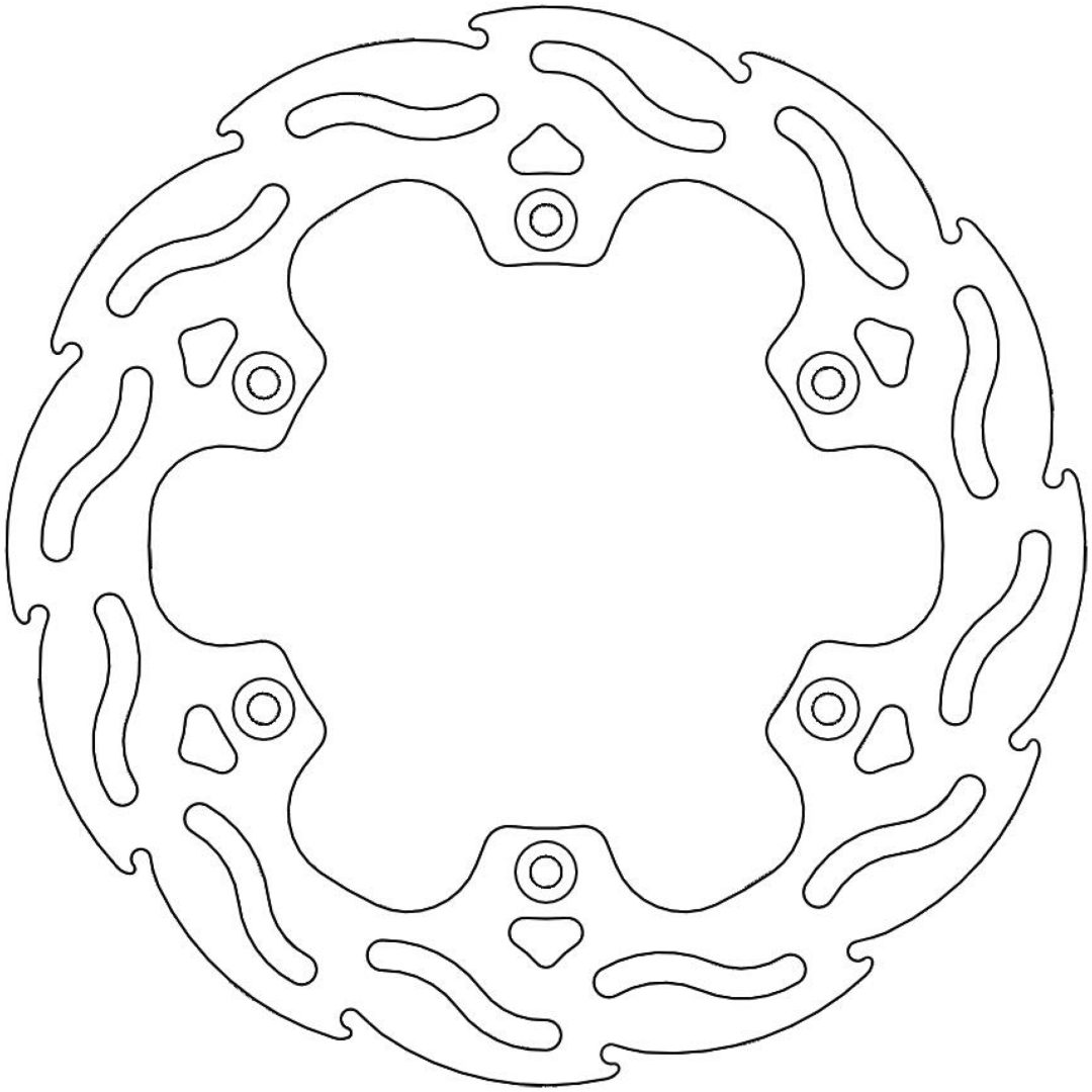 Bromsskiva BAK Flame MOTO-MASTER FLAME REAR DISC TRIUMPH