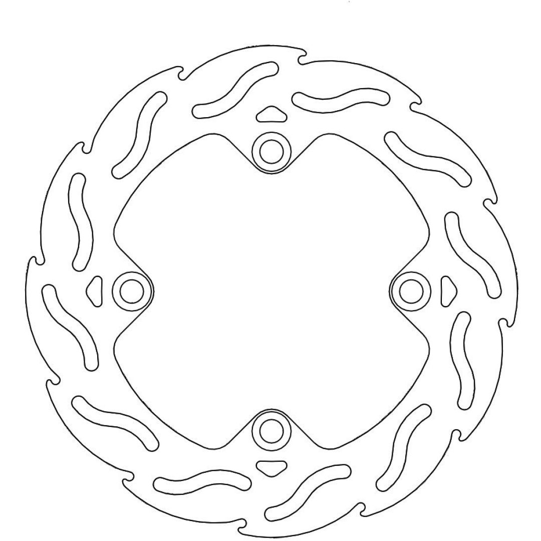 Bromsskiva BAK Flame MOTO-MASTER FLAME REAR DISC TRIUMPH