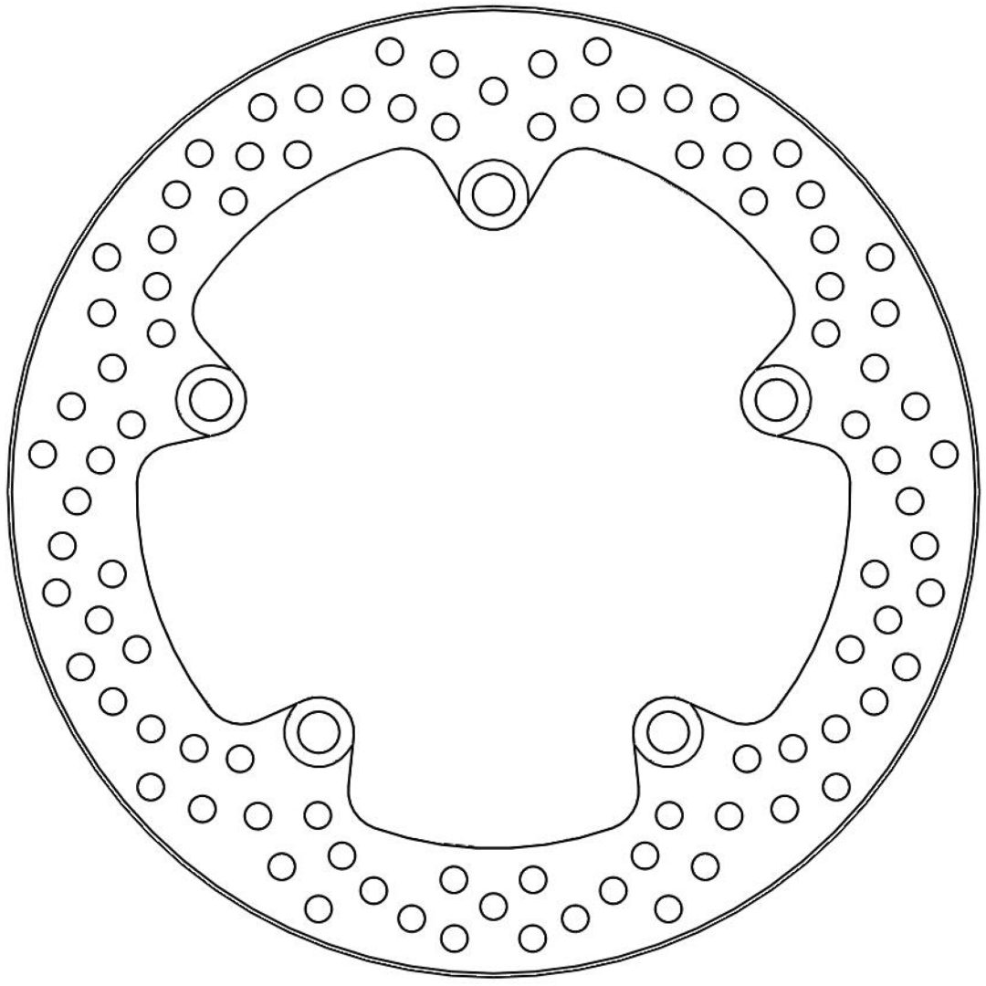 Bromsskiva BAK Halo Moto-Master BRAKE ROTOR FIX ROUND L/R