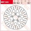 Bromsskiva BAK Multi TRW 260mm – miniatyr 1