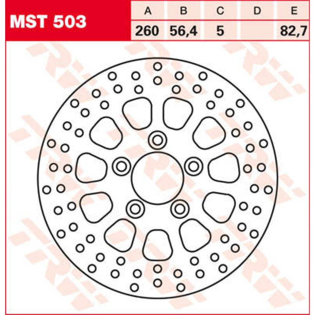 Bromsskiva BAK Multi TRW 260mm