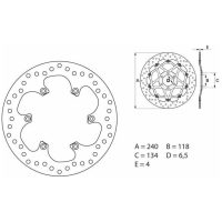 Bromsskiva BAK Serie Oro Brembo