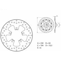 Bromsskiva BAK Serie Oro Brembo