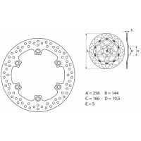 Bromsskiva BAK Serie Oro Brembo