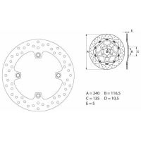 Bromsskiva BAK Serie Oro Brembo
