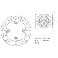 Bromsskiva BAK Serie Oro Brembo