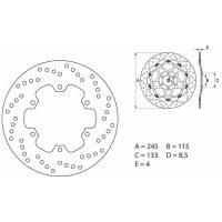 Bromsskiva BAK Serie Oro Brembo