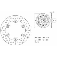 Bromsskiva BAK Serie Oro Brembo