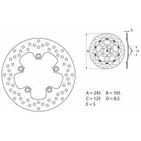 Bromsskiva BAK Serie Oro Brembo