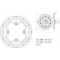 Bromsskiva BAK Serie Oro Brembo