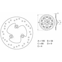 Bromsskiva BAK Serie Oro Brembo