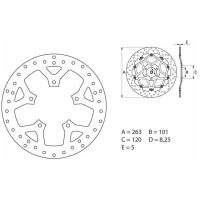Bromsskiva BAK Serie Oro Brembo