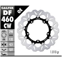 Bromsskiva Contour Flytande Svart Silver GALFER
