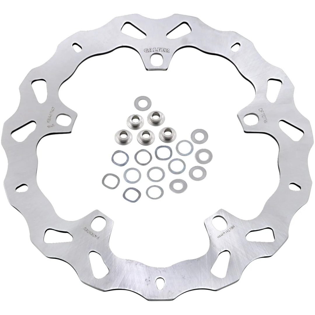 Bromsskiva Contour Flytande Svart Silver GALFER