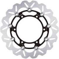 Bromsskiva Contour Flytande Svart Silver GALFER