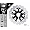 Bromsskiva Contour Flytande Svart Silver GALFER Bromsskiva – miniatyr 2