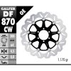 Bromsskiva Contour Flytande Svart Silver GALFER Bromsskiva – miniatyr 1