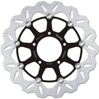 Bromsskiva Contour Flytande Svart Silver GALFER