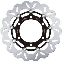 Bromsskiva Contour Flytande Svart Silver GALFER
