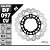 Bromsskiva Contour Flytande Svart Silver GALFER Bromsskiva – miniatyr 1