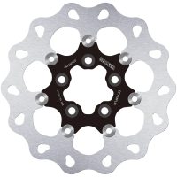 Bromsskiva Contour Flytande Svart Silver GALFER
