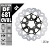 Bromsskiva Contour Flytande Svart Silver GALFER Bromsskiva – miniatyr 2