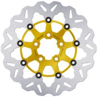 Bromsskiva Contour Flytande Svart Silver GALFER