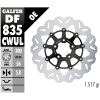 Bromsskiva Contour Flytande Svart Silver GALFER Bromsskiva – miniatyr 2