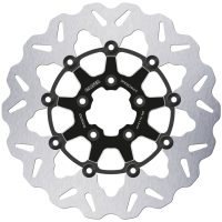 Bromsskiva Contour Flytande Svart Silver GALFER