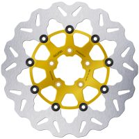 Bromsskiva Contour Flytande Svart Silver GALFER