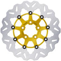 Bromsskiva Contour Flytande Svart Silver GALFER